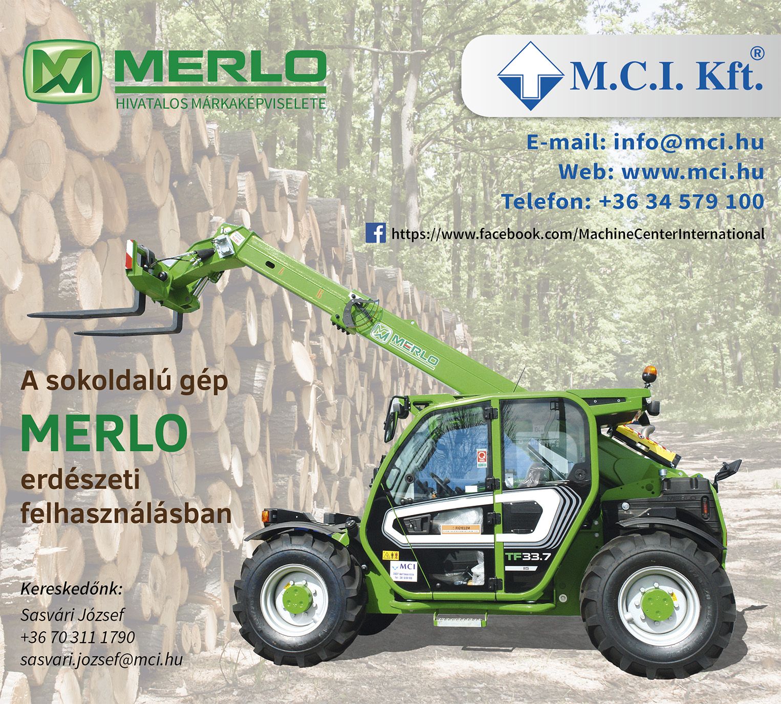 MERLO teleszkópos rakodógép MERLO teleszkópos rakodógép